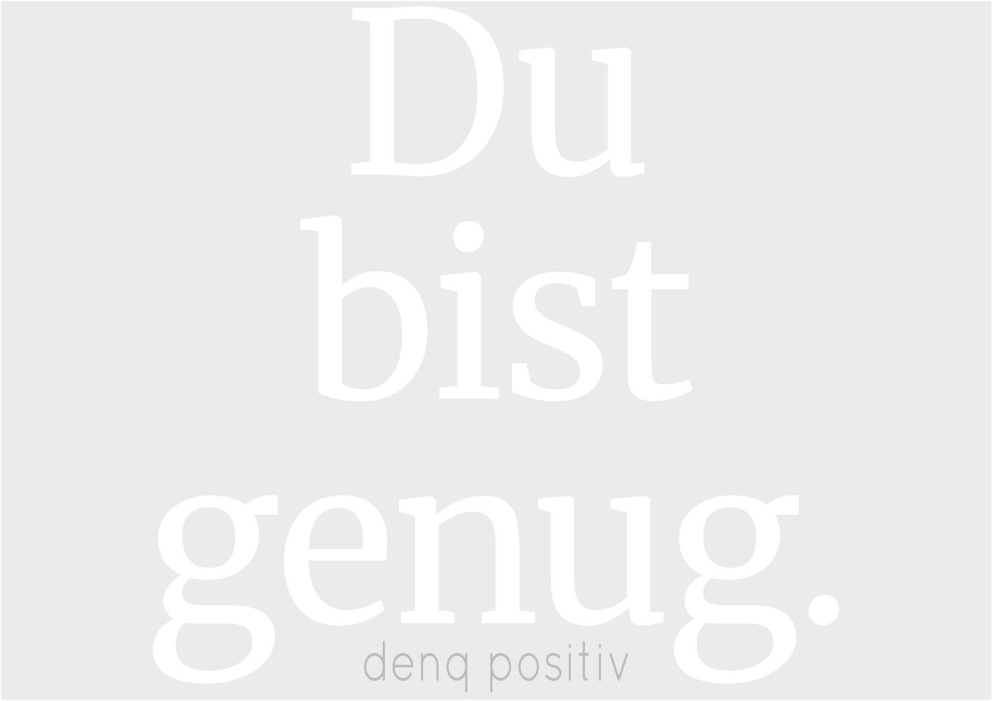 Bio-T-Shirt für Herren mit enganliegender Passform | Du bist genug.