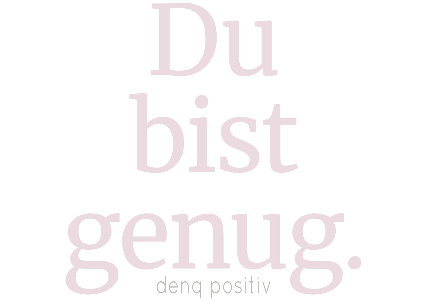 Feminin-inspiriertes Unisex T-Shirt aus Bio-Baumwolle| Du bist genug.