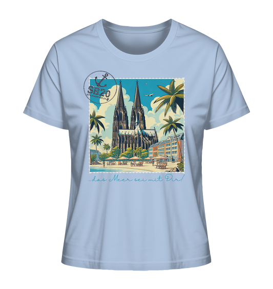 Kölner Dom am Meer ⚓ Mädels Bio T-Shirt