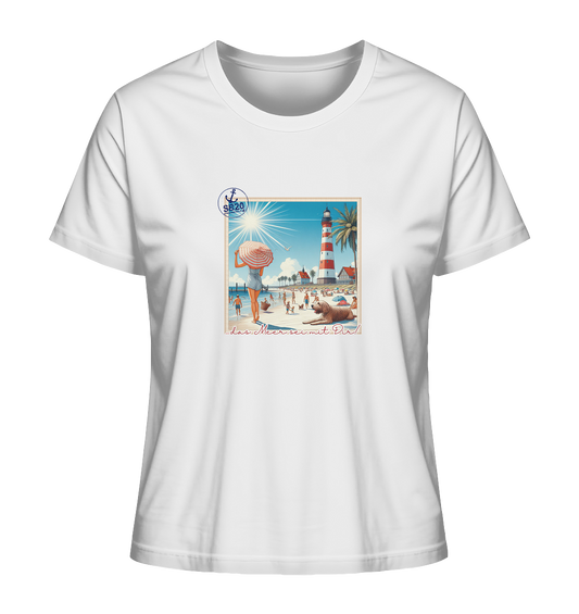 Leuchtturm Westerheversand am Meer ⚓ Mädels Bio T-Shirt