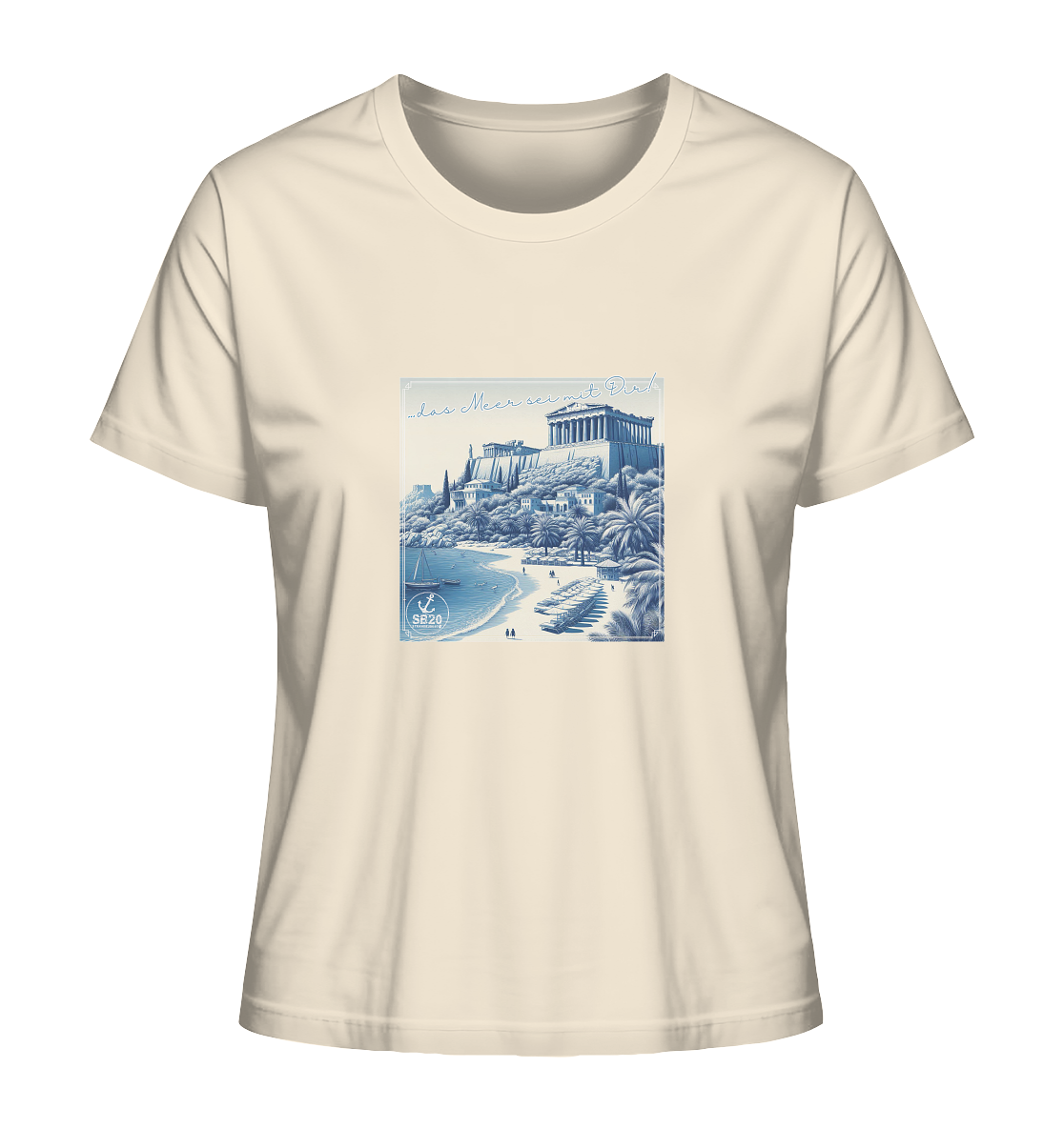 Akropolis am Meer ⚓ Mädels Bio T-Shirt