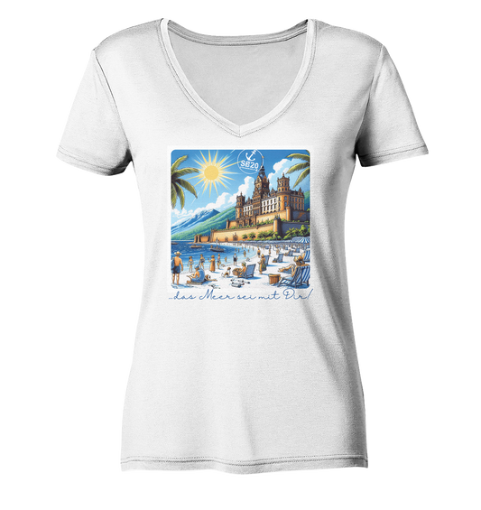 Schloss Heidelberg am Meer ⚓ Mädels Bio V-T-Shirt