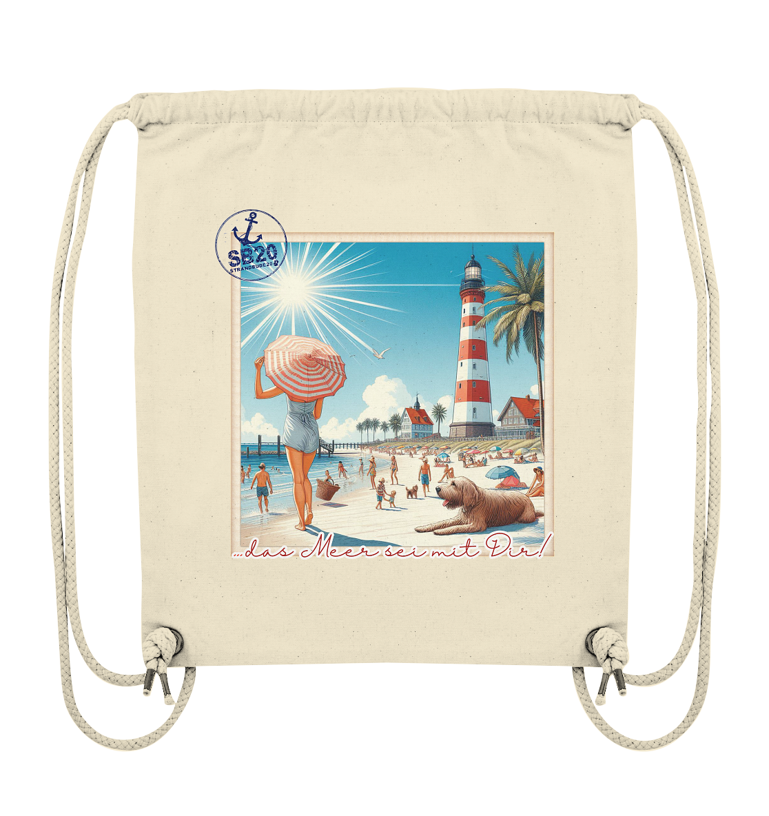 Leuchtturm Westerheversand am Meer ⚓ Turnbeutel