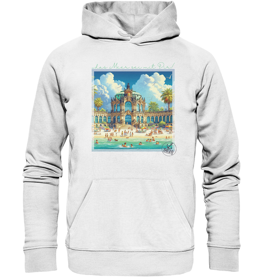 Dresdner Zwinger am Meer ⚓ Unisex Bio-Kapuzenpulli