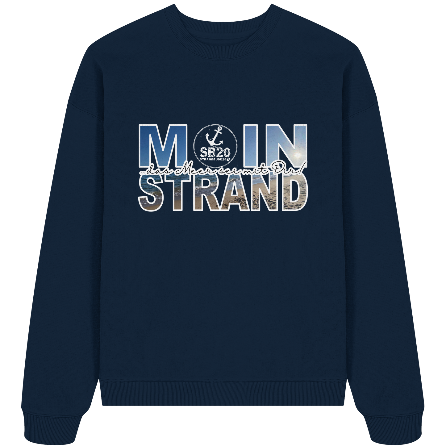 Moin Strand 2.0 ⚓ Unisex Bio-Pulli (Übergross)