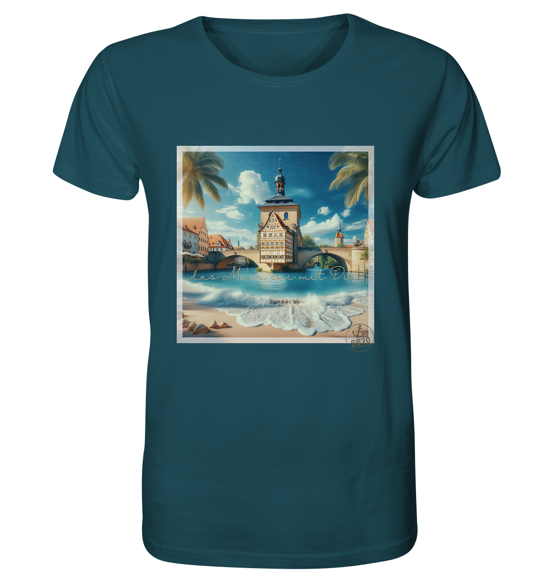 Alte Rathaus Bamberg am Meer ⚓ Unisex Bio T-Shirt
