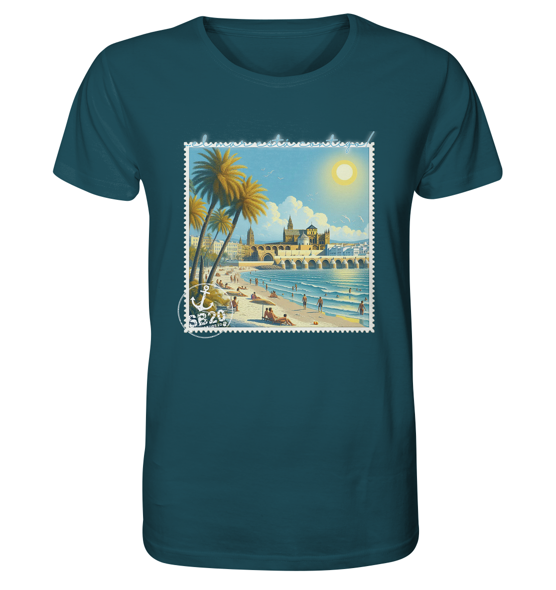 Kathedrale von Córdoba am Meer ⚓ Unisex Bio T-Shirt