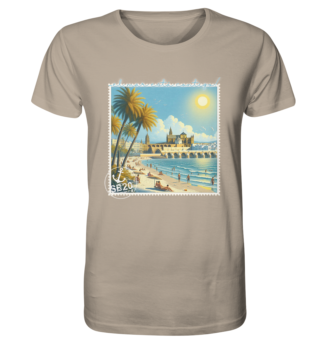 Kathedrale von Córdoba am Meer ⚓ Unisex Bio T-Shirt