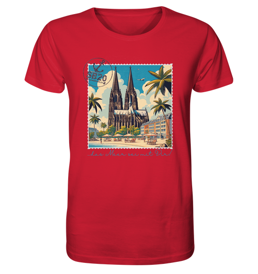 Kölner Dom am Meer ⚓ Unisex Bio T-Shirt