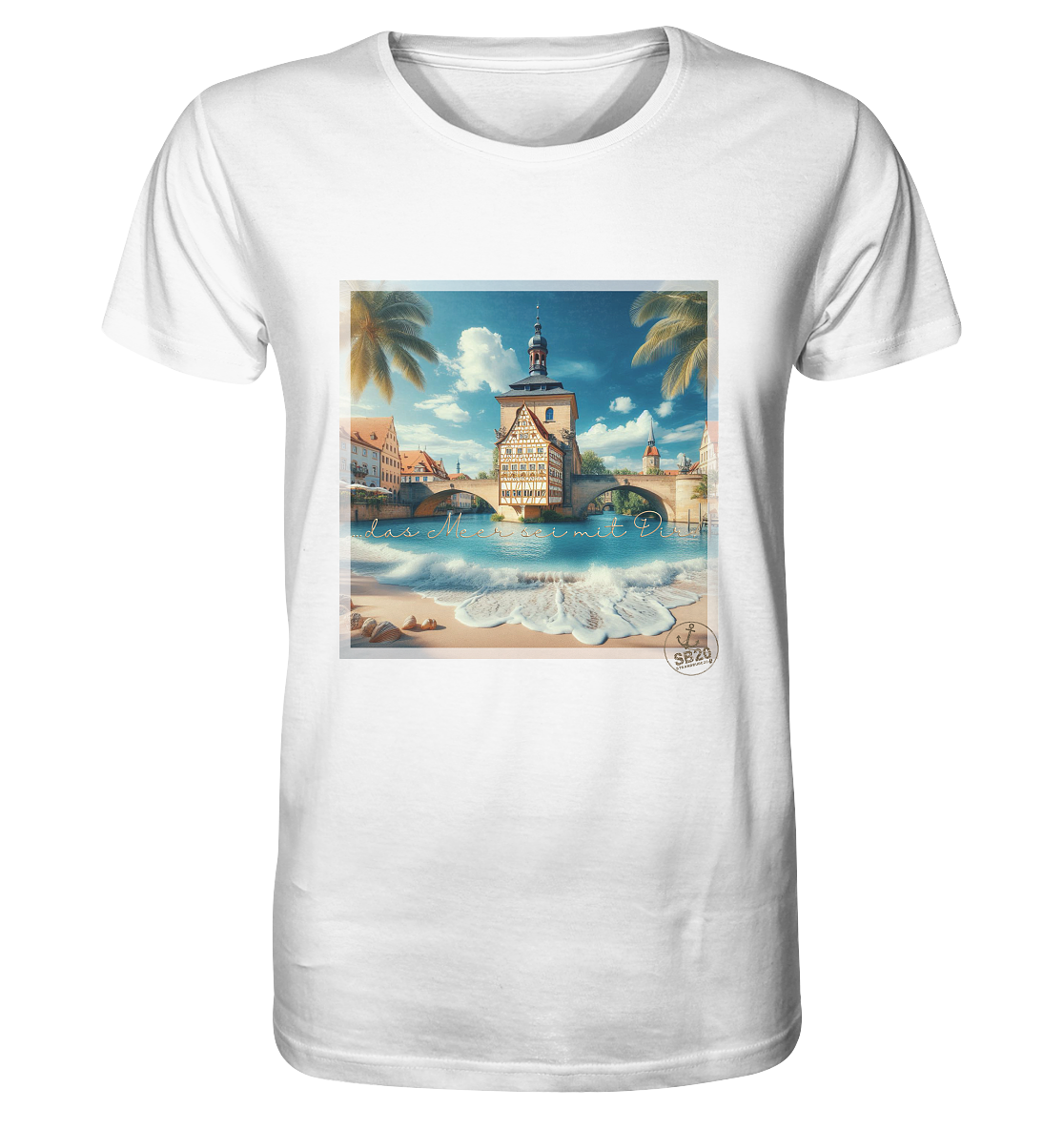 Alte Rathaus Bamberg am Meer ⚓ Unisex Bio T-Shirt