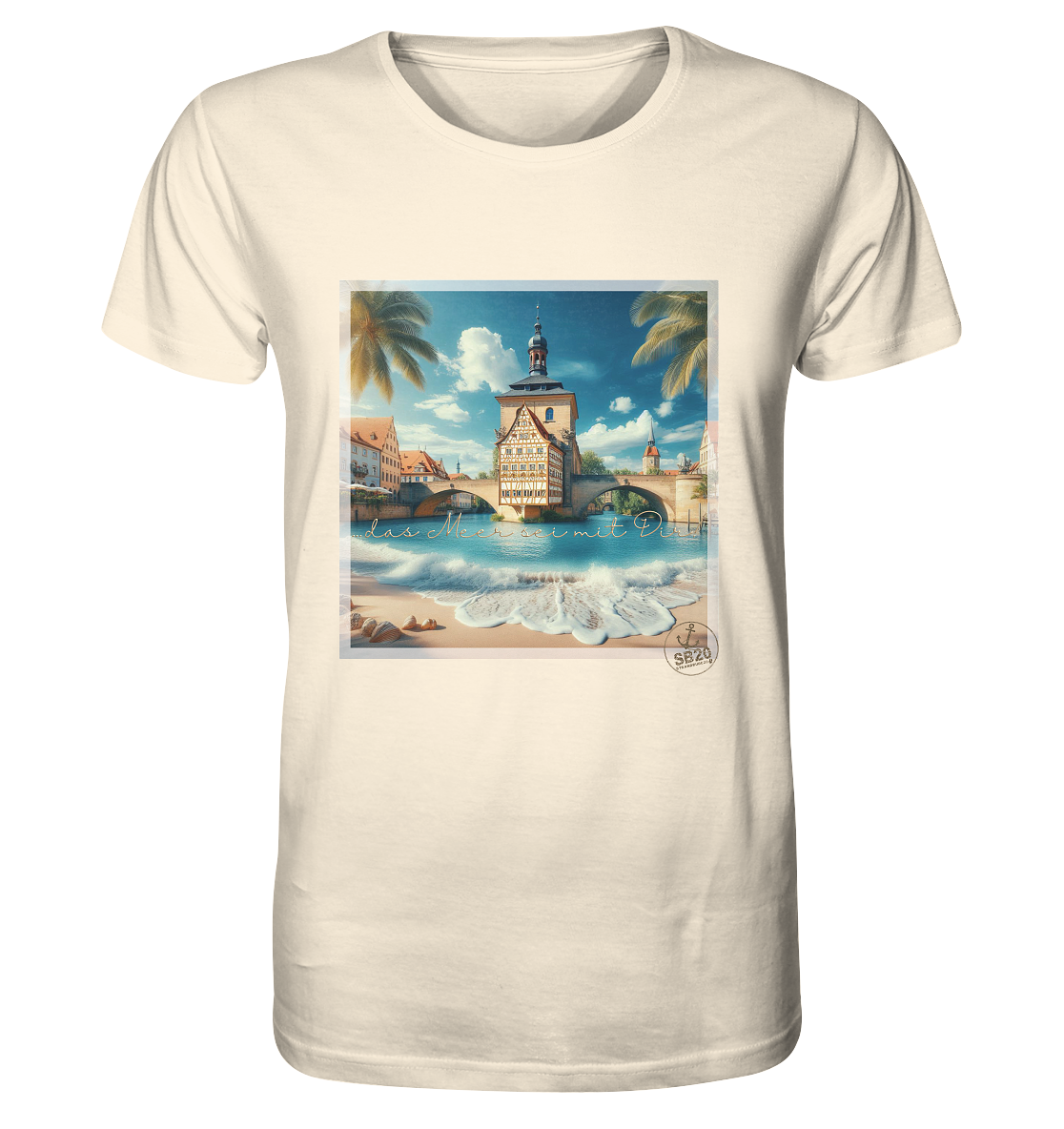 Alte Rathaus Bamberg am Meer ⚓ Unisex Bio T-Shirt