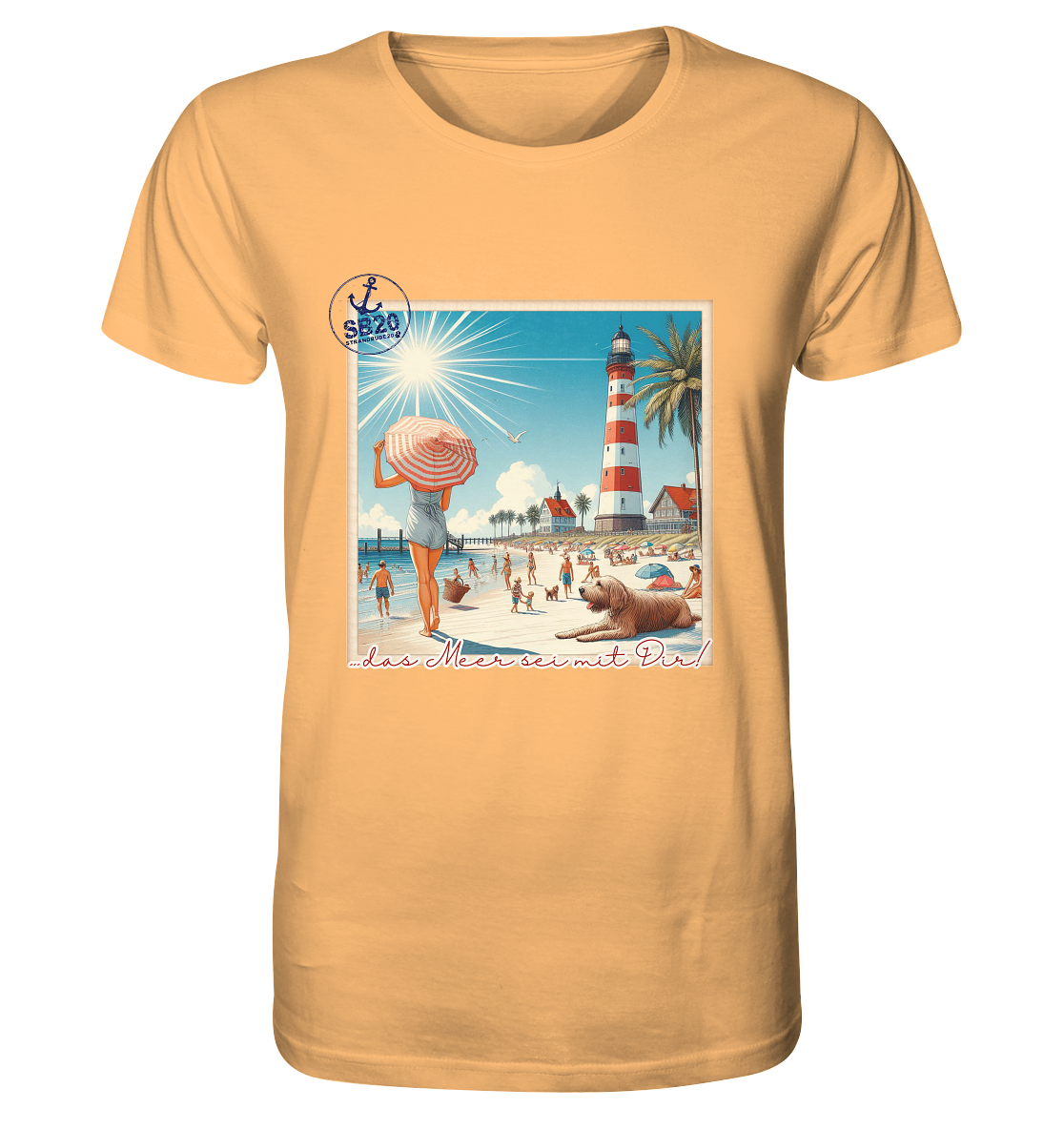 Leuchtturm Westerheversand am Meer ⚓ Unisex Bio T-Shirt