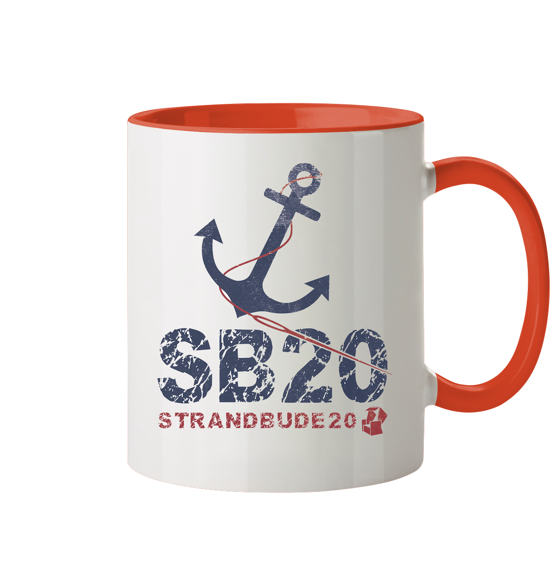 AnkerLogo Klassik ⚓ Tasse zweifarbig