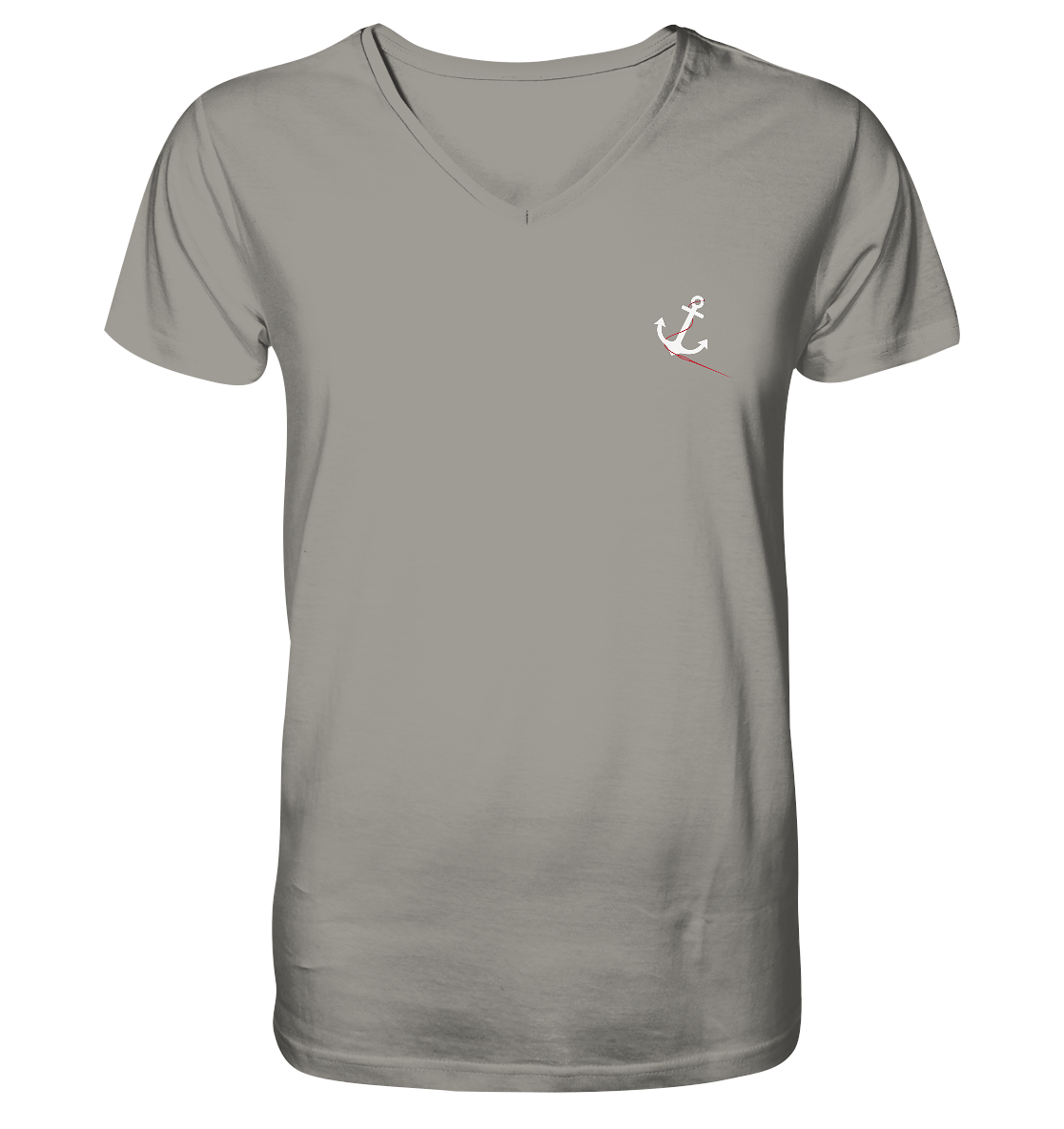 Mann, Hund, Sonnenuntergang ⚓ Jungs Bio V-T-Shirt