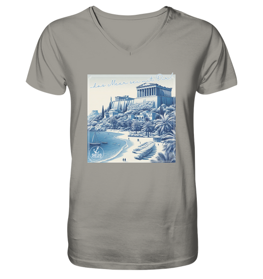 Akropolis am Meer ⚓ Jungs Bio V-T-Shirt