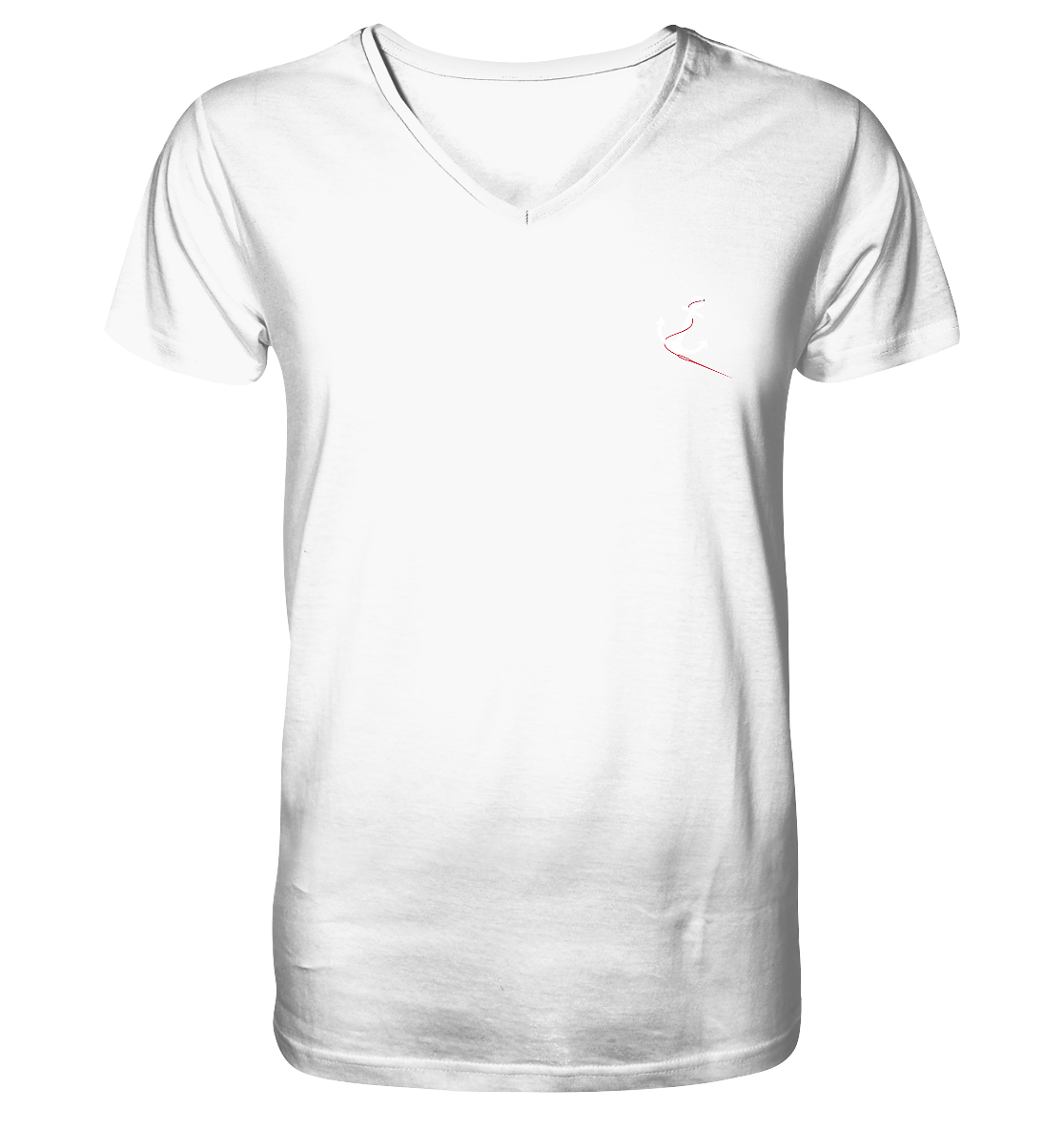 Mann, Hund, Sonnenuntergang ⚓ Jungs Bio V-T-Shirt