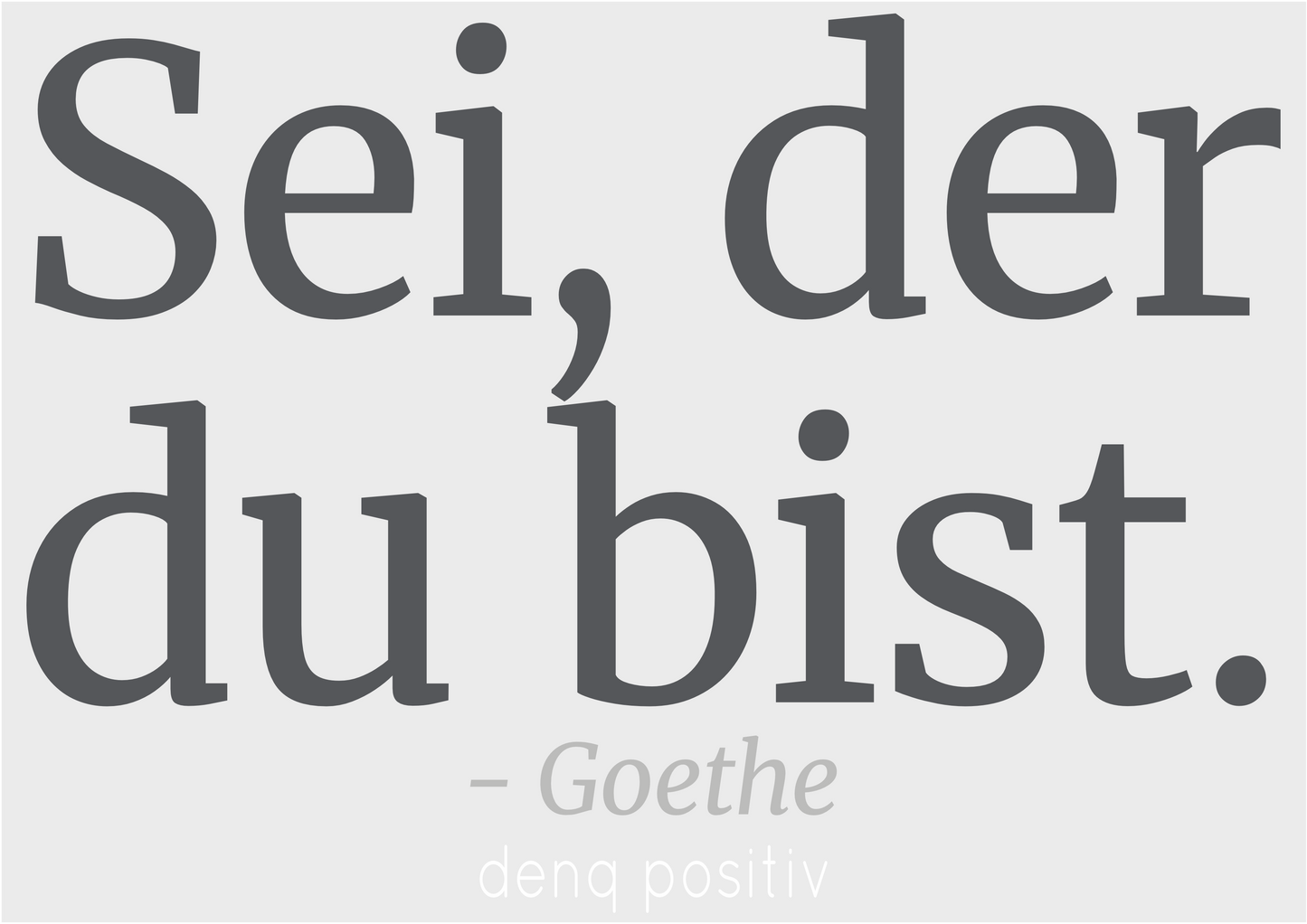 Bio-T-Shirt für Herren mit enganliegender Passform | Sei, der du bist. - Goethe