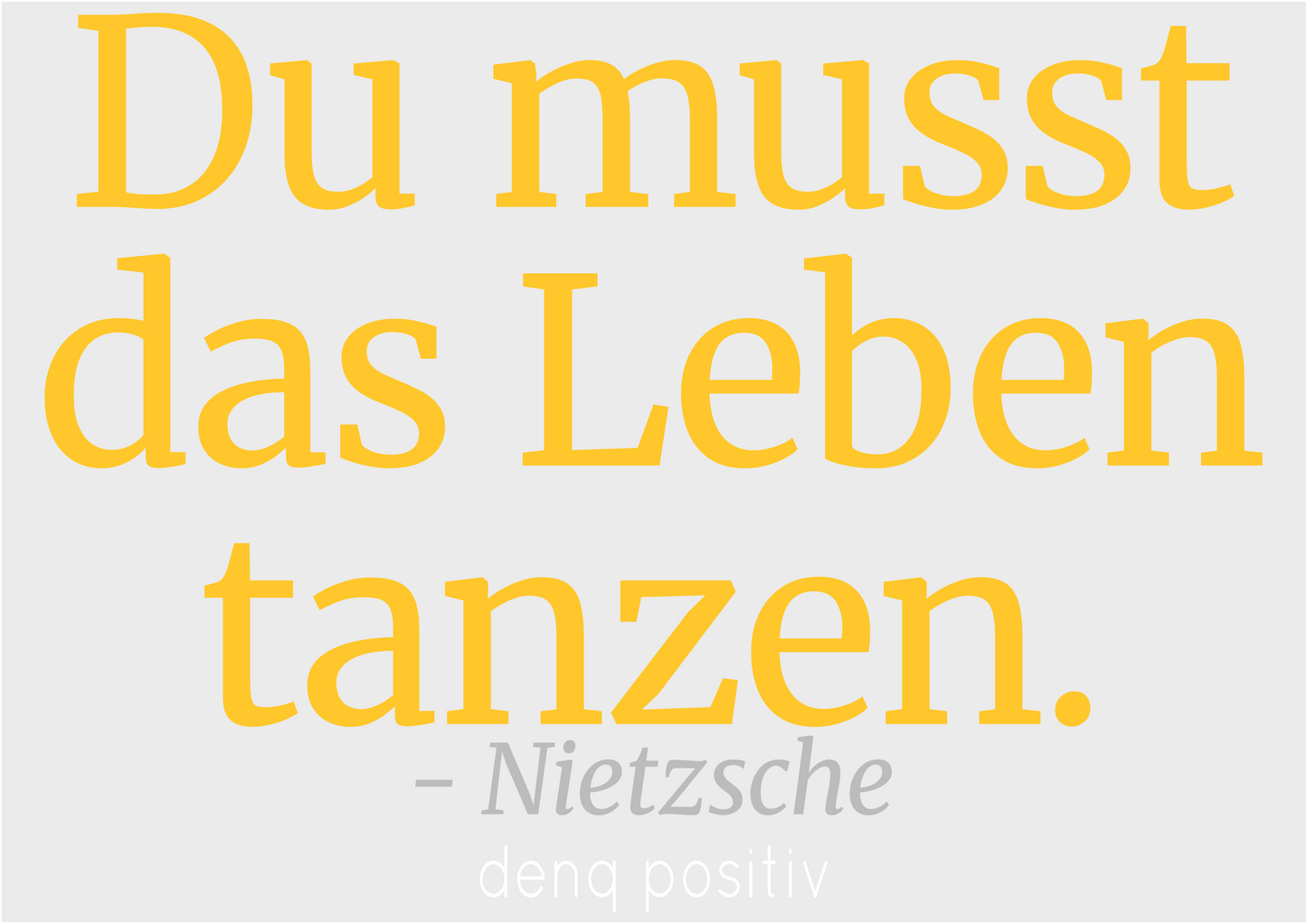 Bio-T-Shirt für Herren mit enganliegender Passform | Du musst das Leben tanzen. - Nietzsche