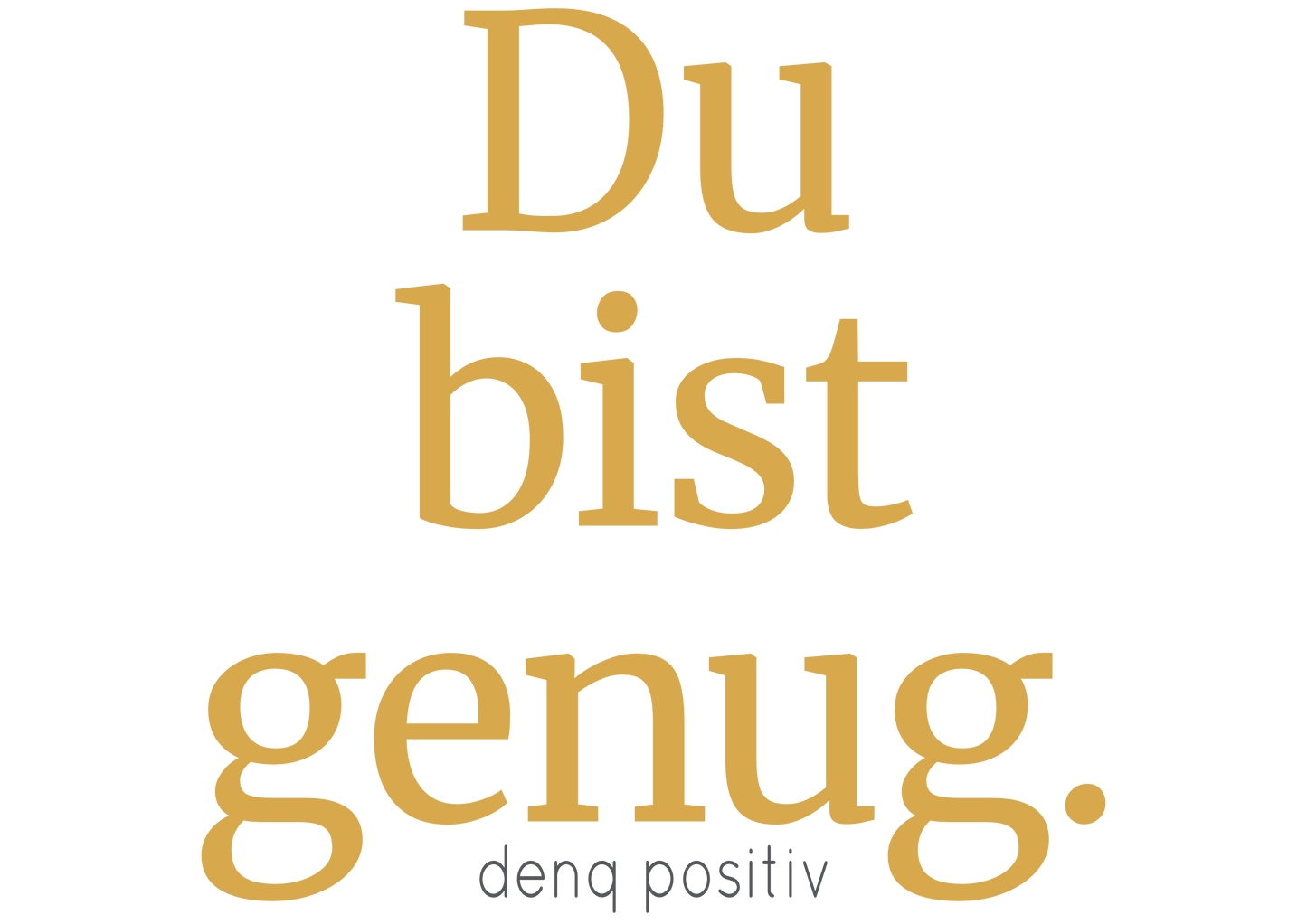 Feminin-inspiriertes Unisex T-Shirt aus Bio-Baumwolle | Du bist genug.