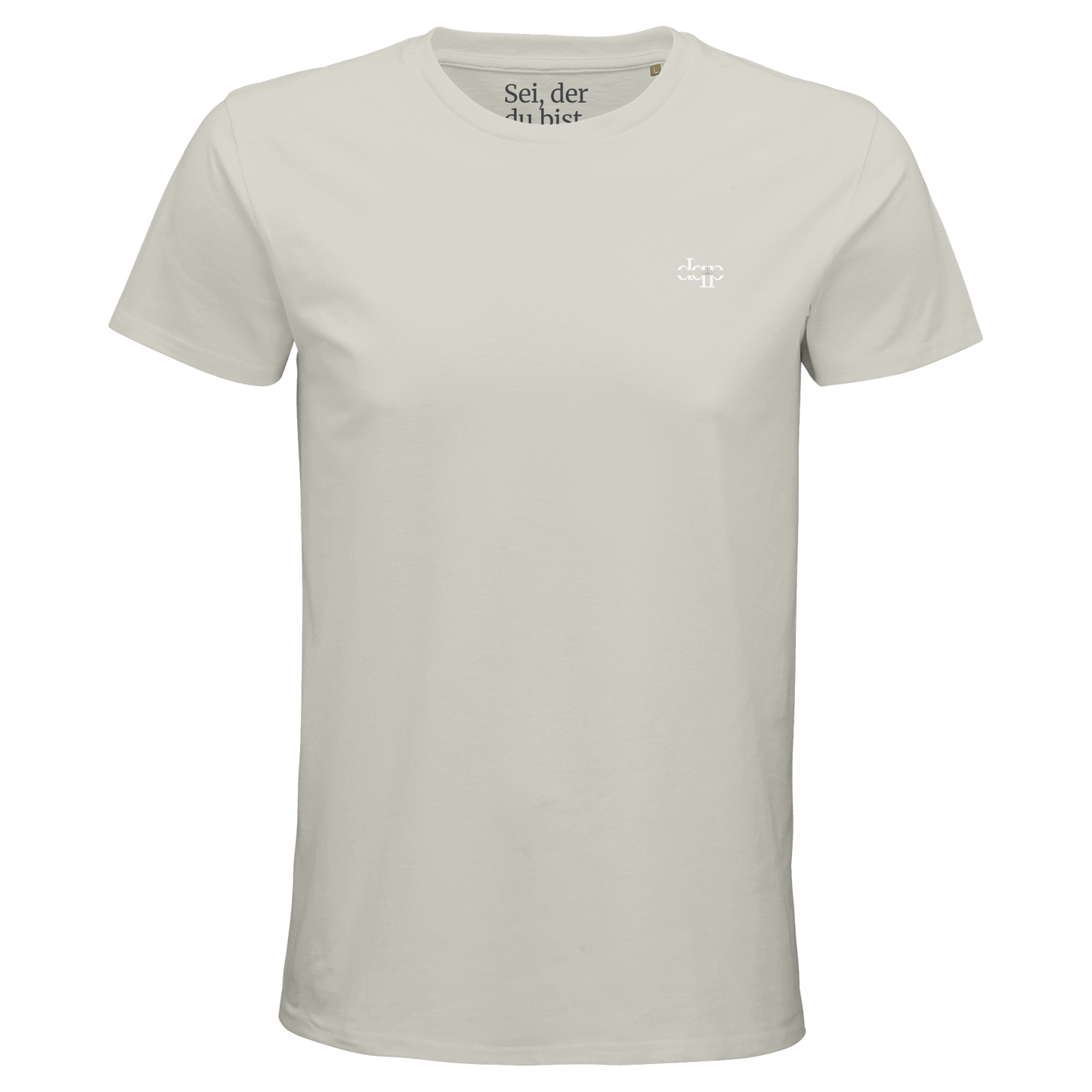 Bio-T-Shirt für Herren mit enganliegender Passform | Sei, der du bist. - Goethe