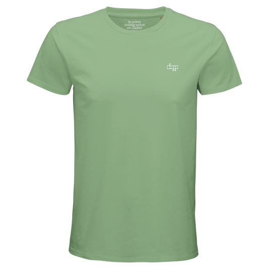 Bio-T-Shirt für Herren mit enganliegender Passform | In jedem Anfang wohnt ein Zauber inne. - Hesse