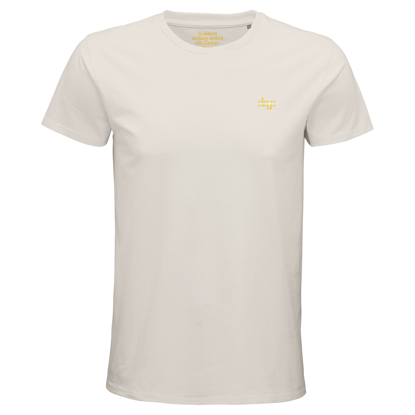 Bio-T-Shirt für Herren mit enganliegender Passform | In jedem Anfang wohnt ein Zauber inne. - Hesse