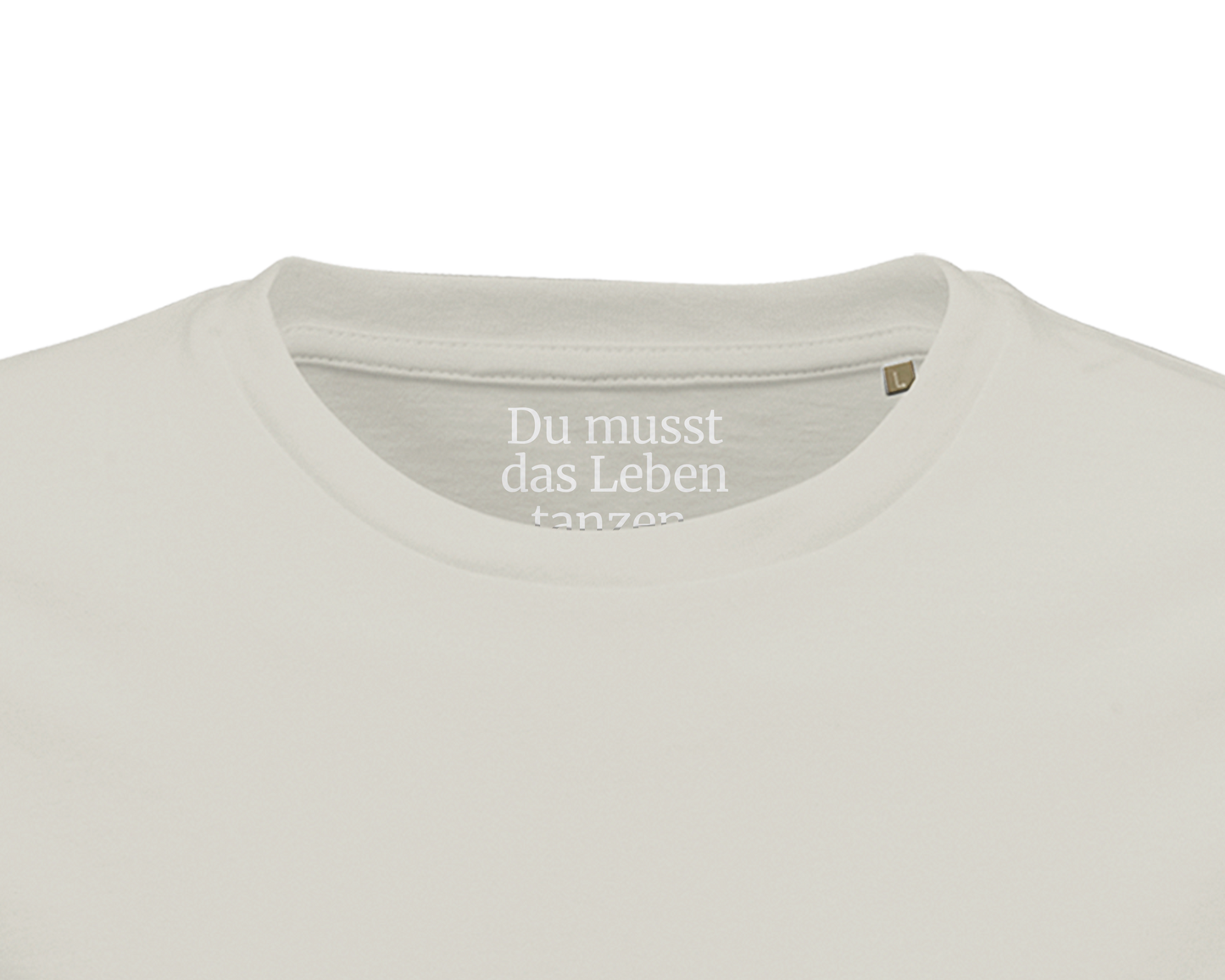 Bio-T-Shirt für Herren mit enganliegender Passform | Du musst das Leben tanzen. - Nietzsche
