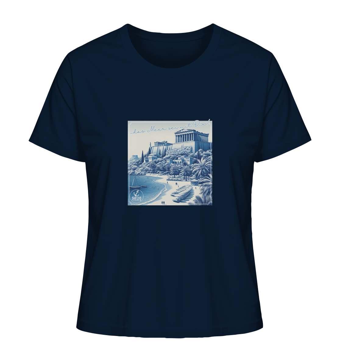Akropolis am Meer ⚓ Mädels Bio T-Shirt