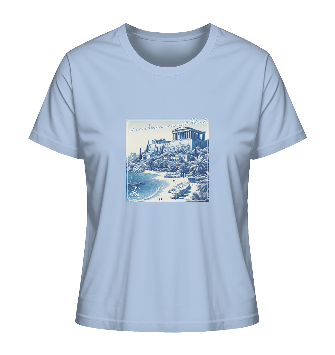 Akropolis am Meer ⚓ Mädels Bio T-Shirt
