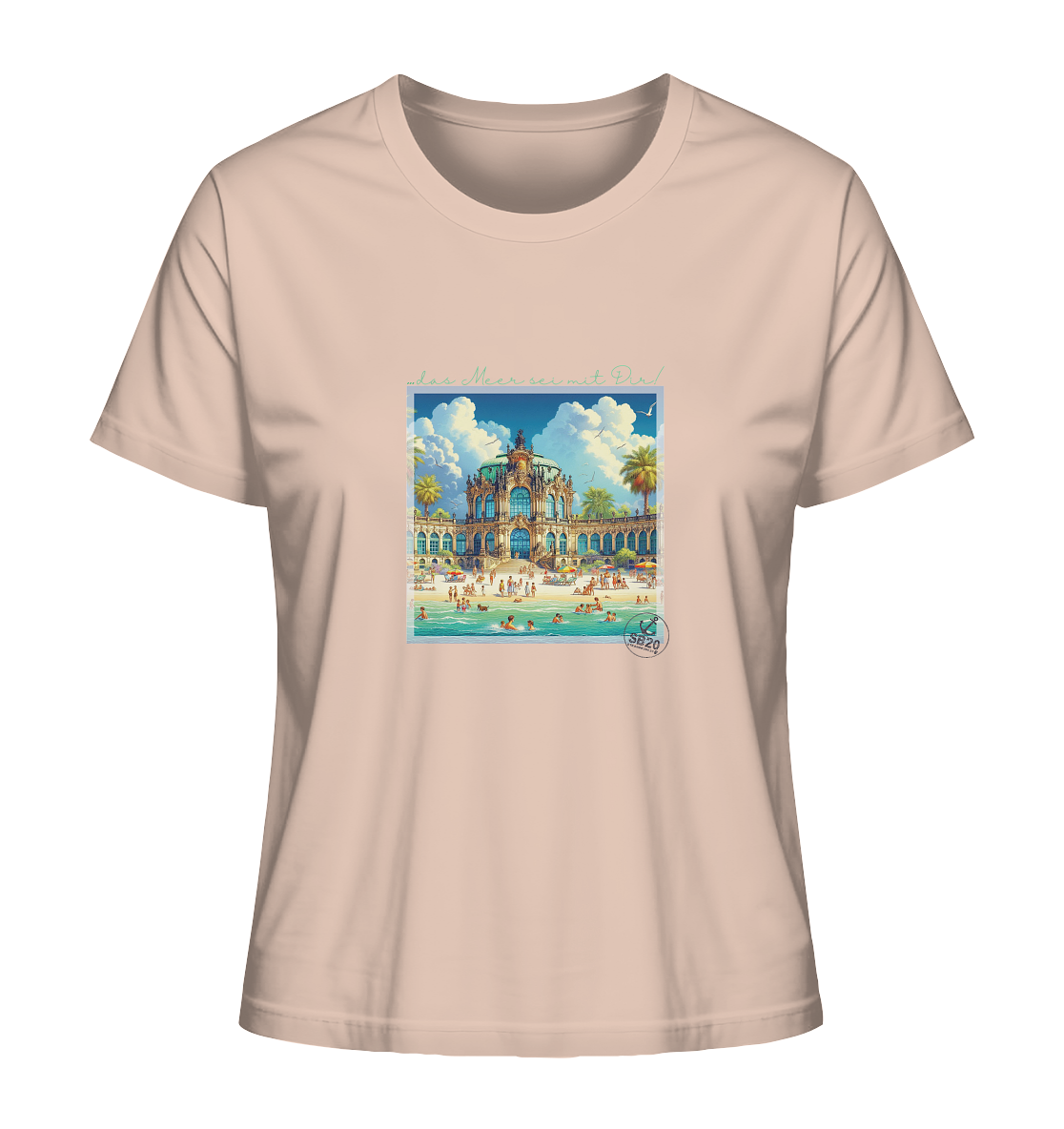 Dresdner Zwinger am Meer ⚓ Mädels Bio T-Shirt