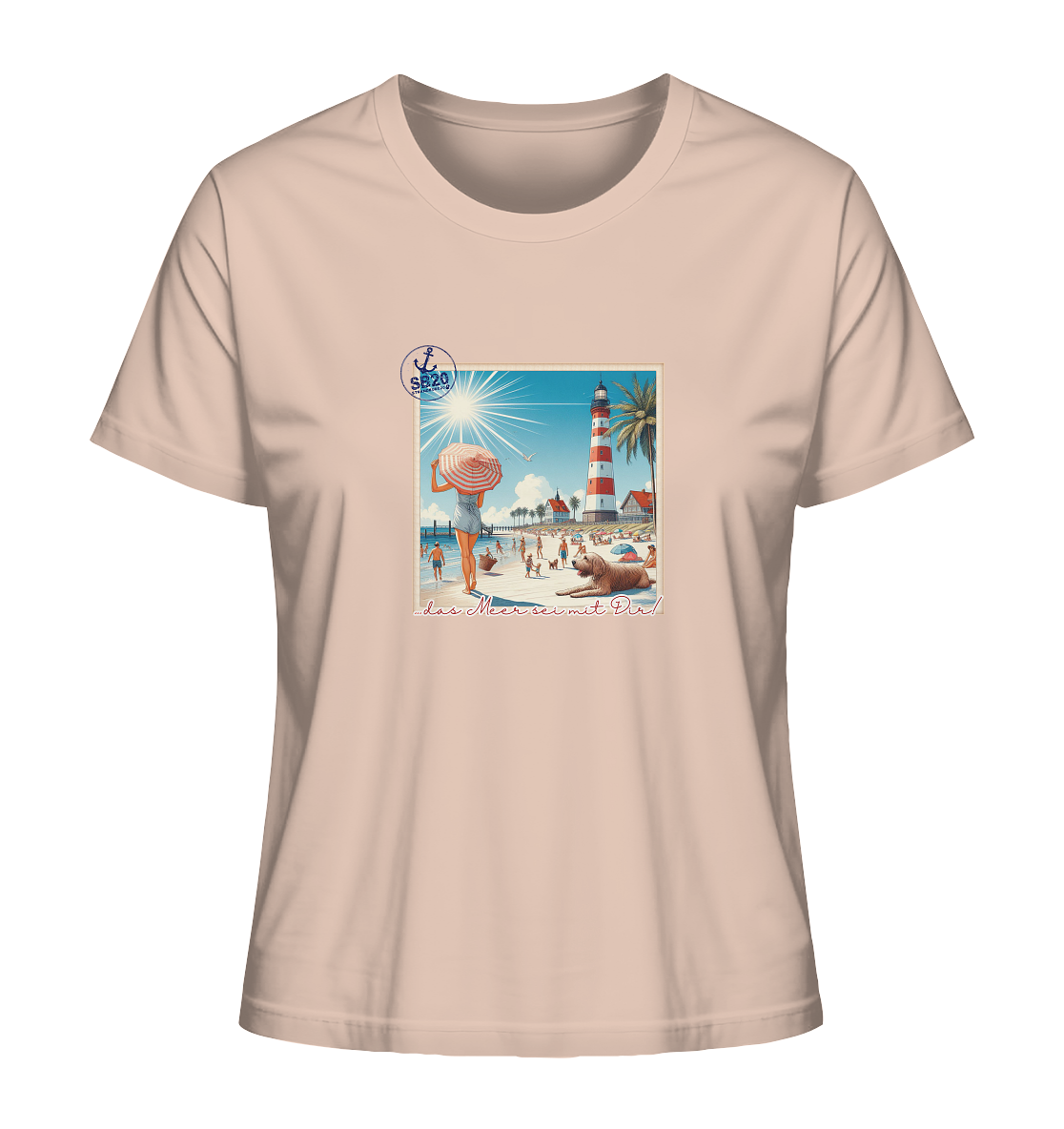 Leuchtturm Westerheversand am Meer ⚓ Mädels Bio T-Shirt