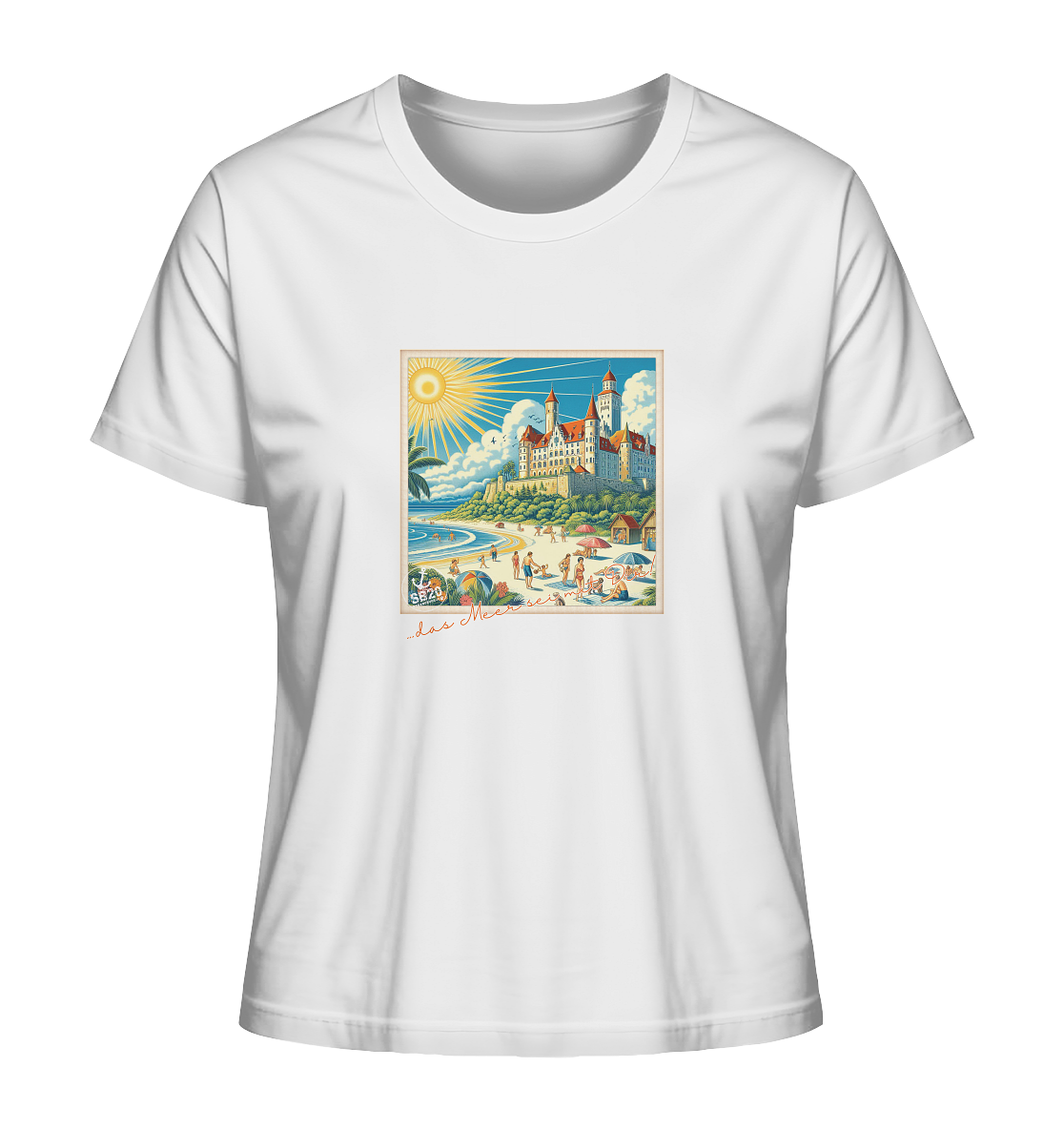 Schloss Wartburg am Meer ⚓ Mädels Bio T-Shirt