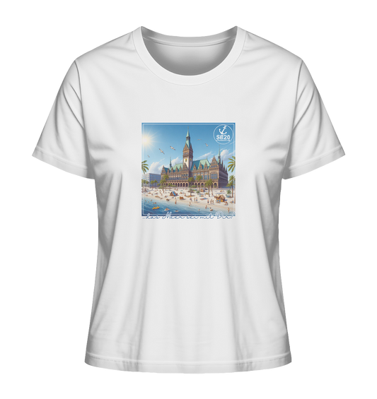 Bremer Rathaus am Meer ⚓ Mädels Bio T-Shirt