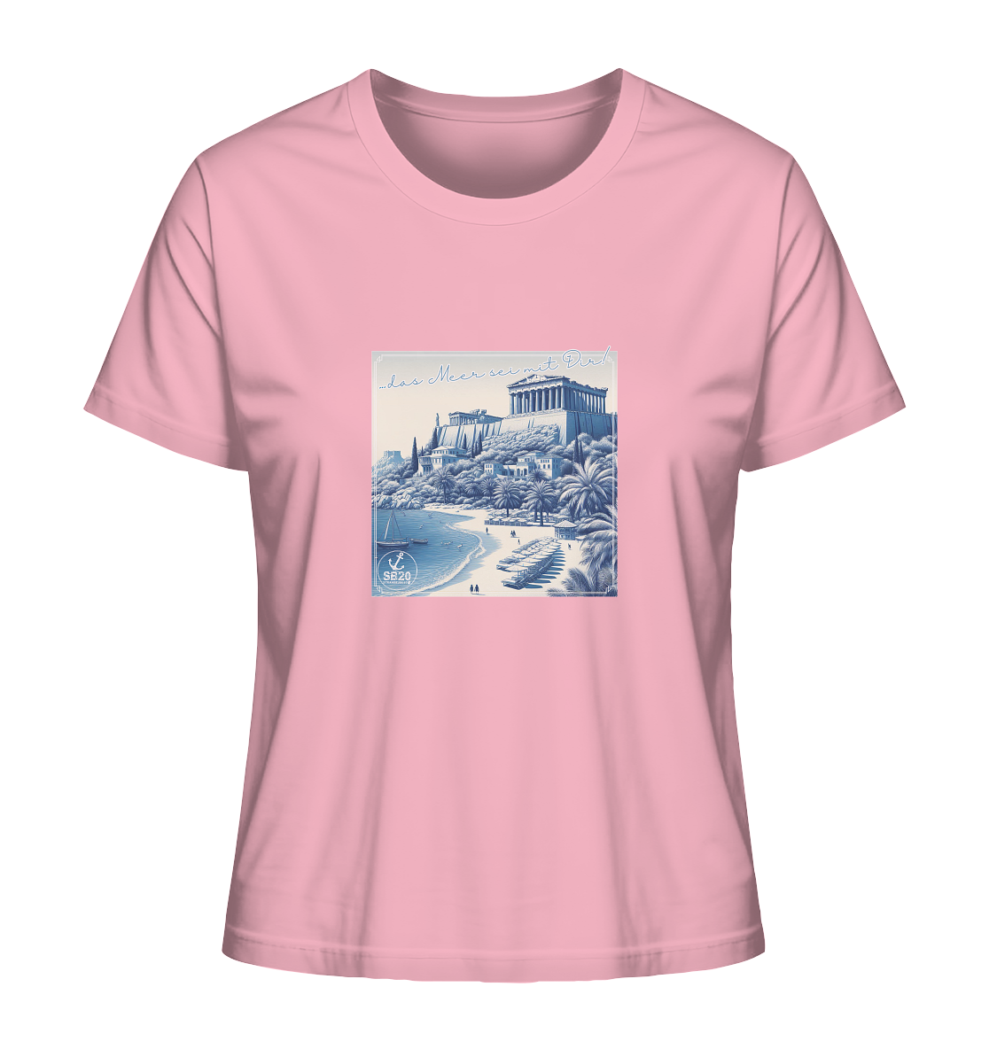 Akropolis am Meer ⚓ Mädels Bio T-Shirt