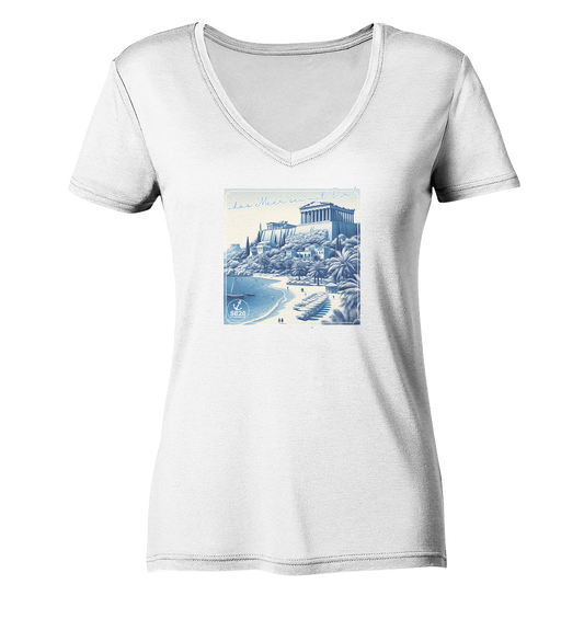 Akropolis am Meer ⚓  Mädel Bio-V-Shirt