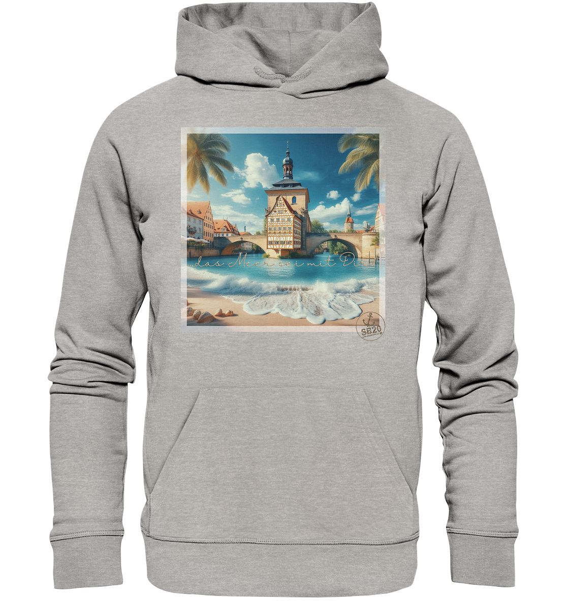Alte Rathaus Bamberg am Meer ⚓ Unisex Bio-Kapuzenpulli