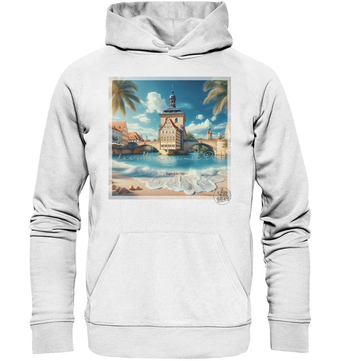 Alte Rathaus Bamberg am Meer ⚓ Unisex Bio-Kapuzenpulli