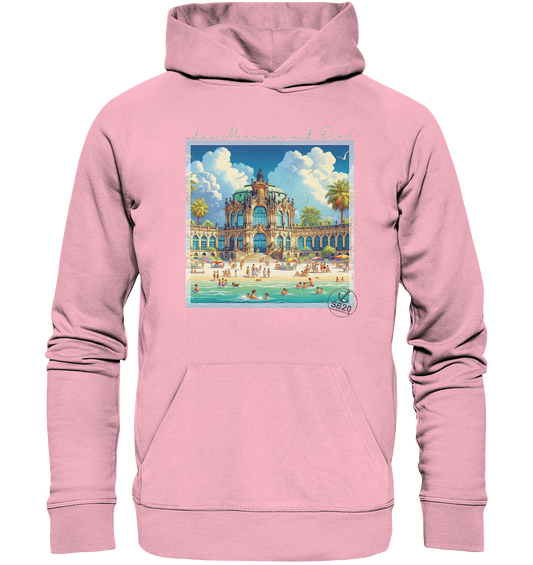 Dresdner Zwinger am Meer ⚓ Unisex Bio-Kapuzenpulli