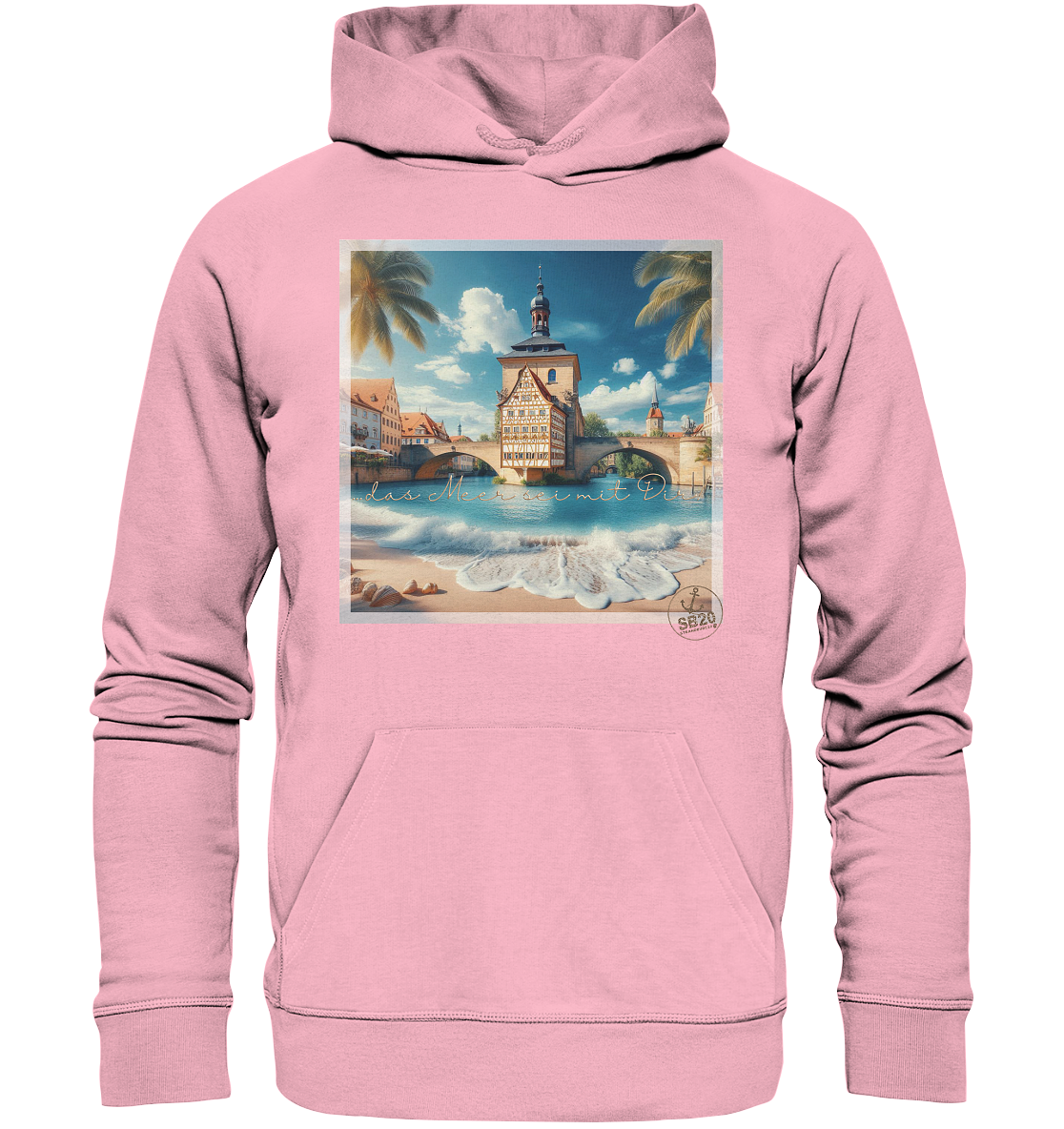 Alte Rathaus Bamberg am Meer ⚓ Unisex Bio-Kapuzenpulli