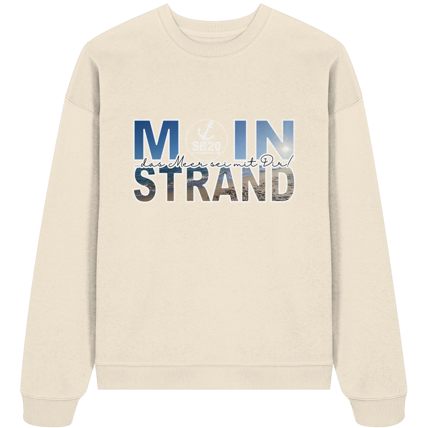 Moin Strand 2.0 ⚓ Unisex Bio-Pulli (Übergross)