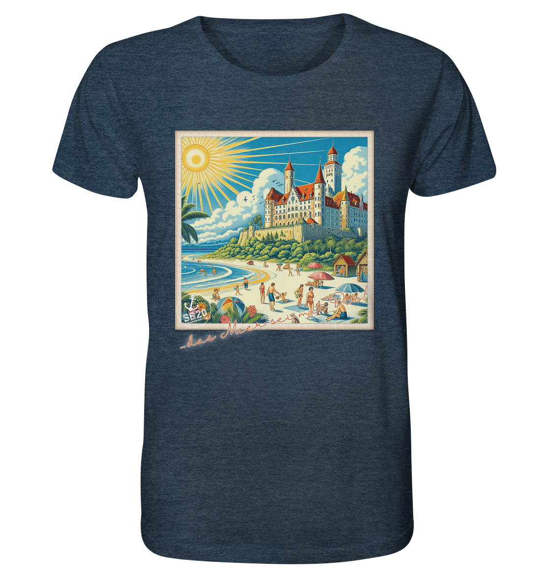 Schloss Wartburg am Meer ⚓ Unisex Bio T-Shirt