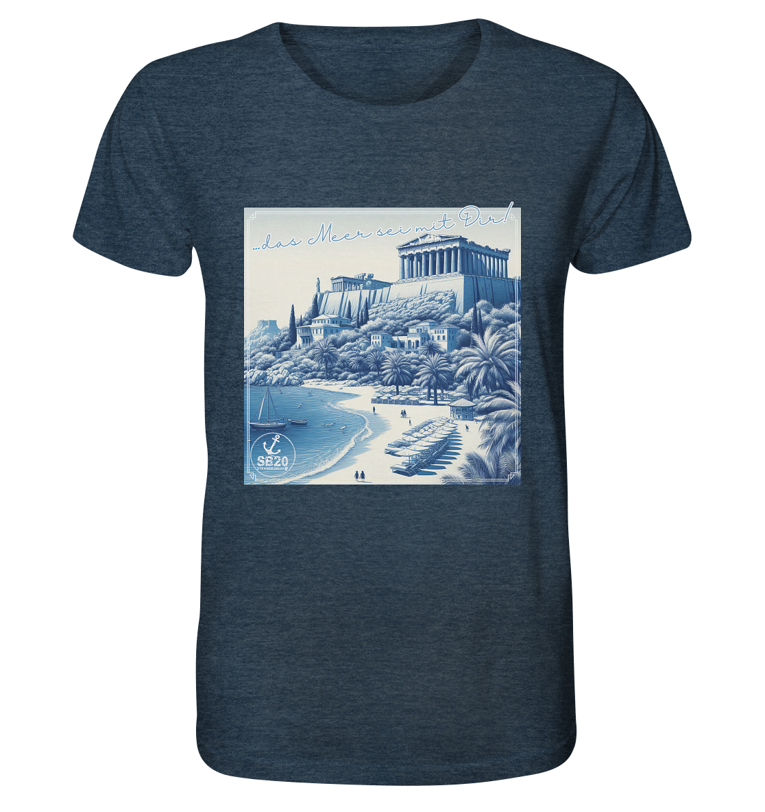 Akropolis am Meer ⚓ Unisex Bio T-Shirt