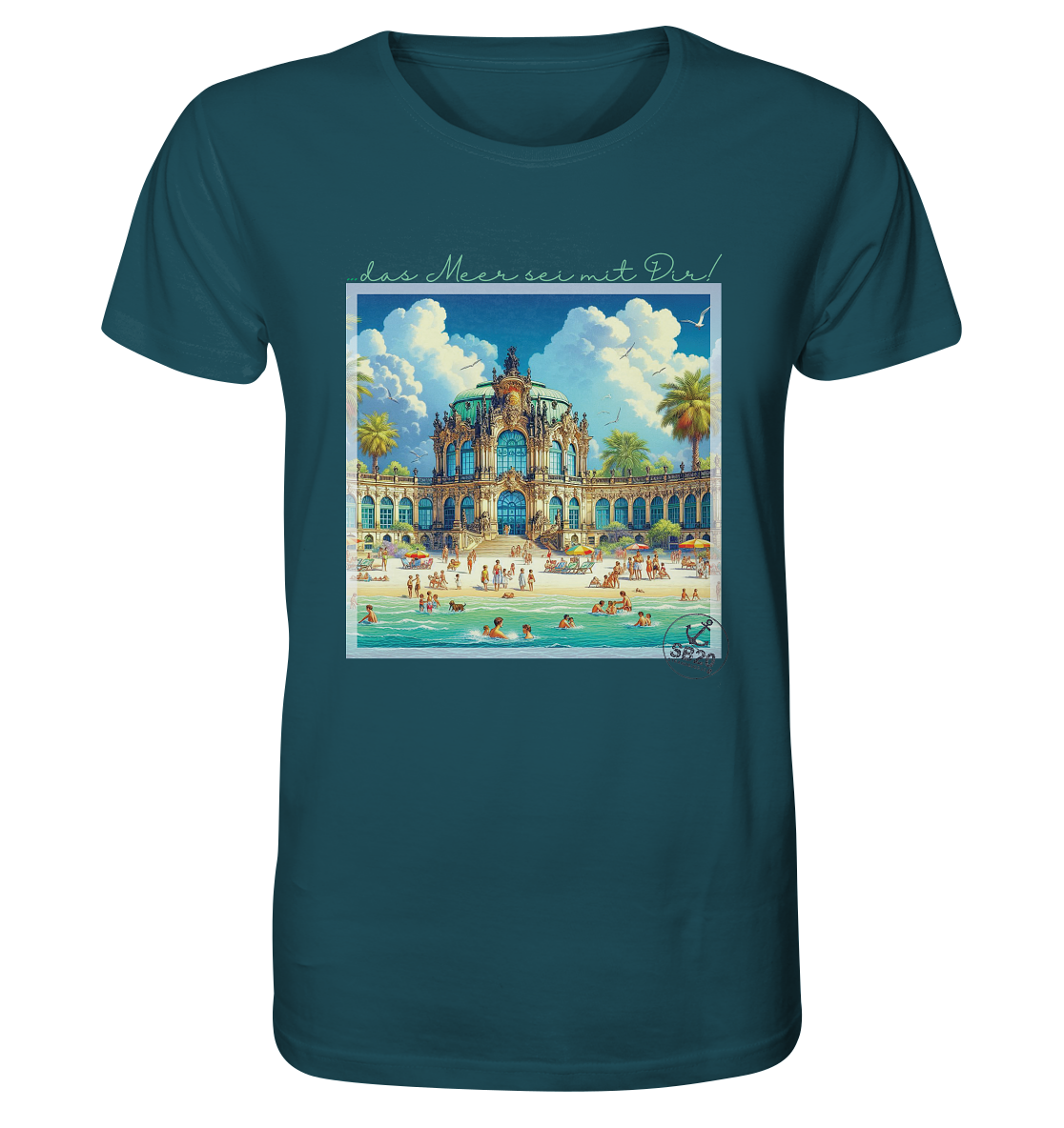 Dresdner Zwinger am Meer ⚓ Unisex Bio T-Shirt