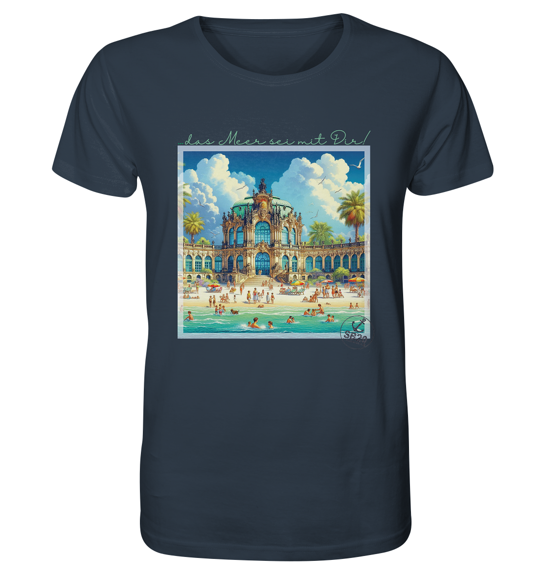 Dresdner Zwinger am Meer ⚓ Unisex Bio T-Shirt