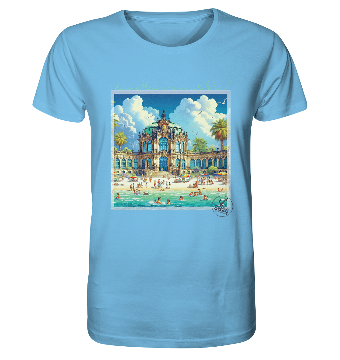 Dresdner Zwinger am Meer ⚓ Unisex Bio T-Shirt