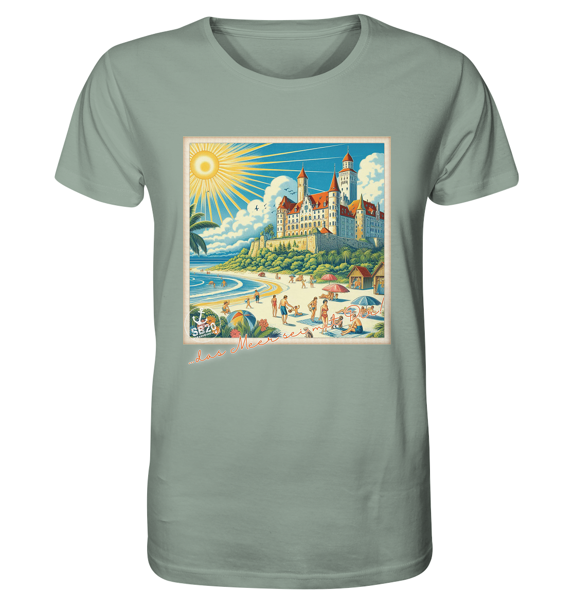 Schloss Wartburg am Meer ⚓ Unisex Bio T-Shirt
