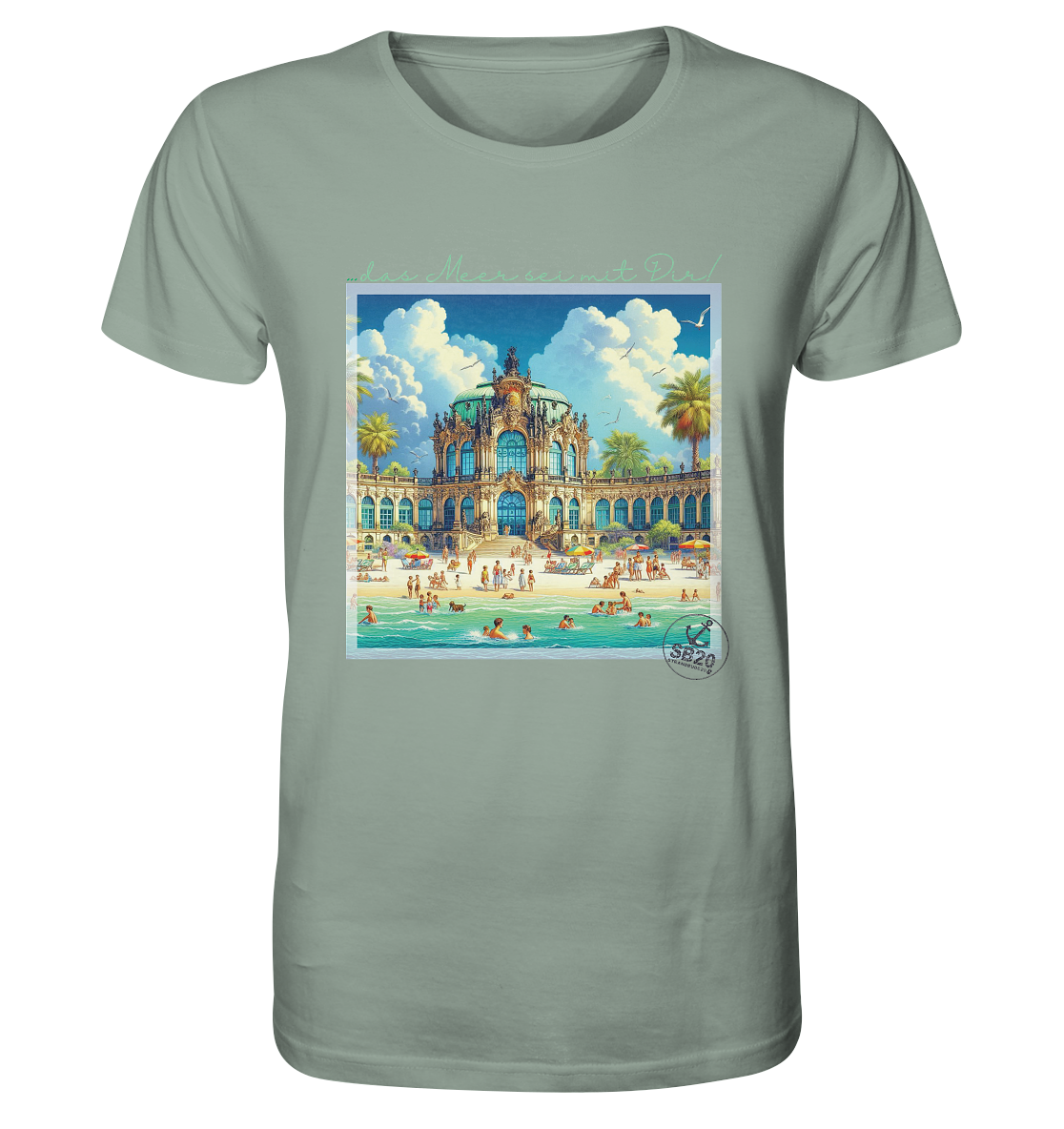 Dresdner Zwinger am Meer ⚓ Unisex Bio T-Shirt