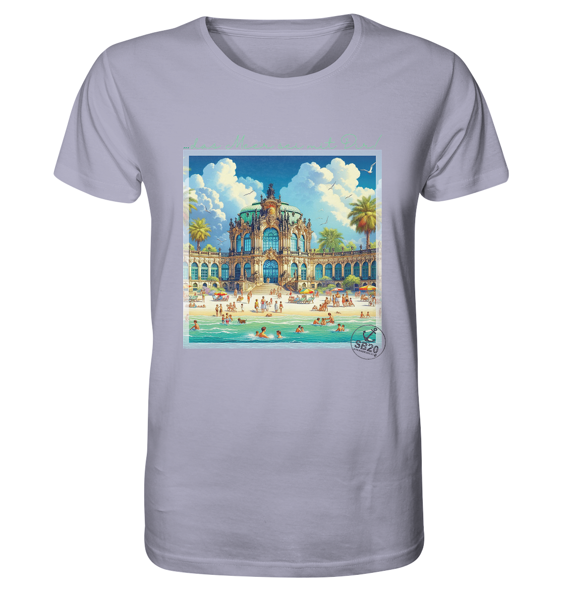 Dresdner Zwinger am Meer ⚓ Unisex Bio T-Shirt