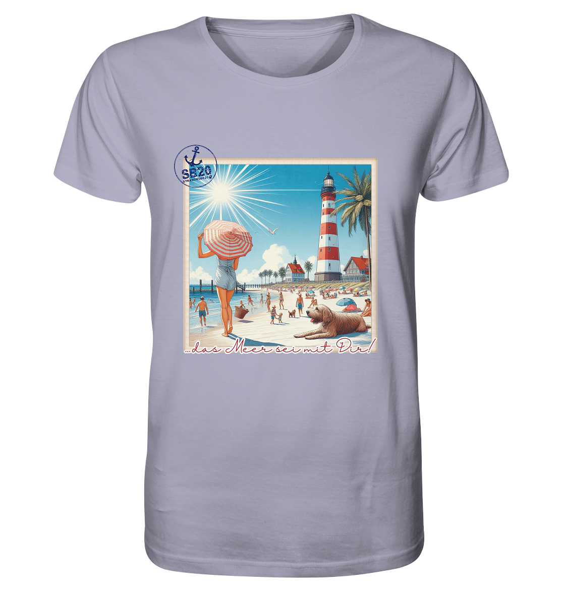 Leuchtturm Westerheversand am Meer ⚓ Unisex Bio T-Shirt