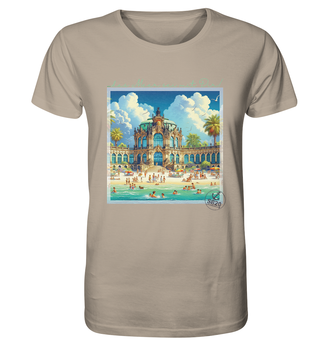 Dresdner Zwinger am Meer ⚓ Unisex Bio T-Shirt
